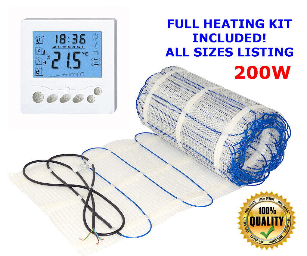 Electric underfloor heating mat kit 200W/m2 All Sizes in this Listing (ULTRA) - Image 4