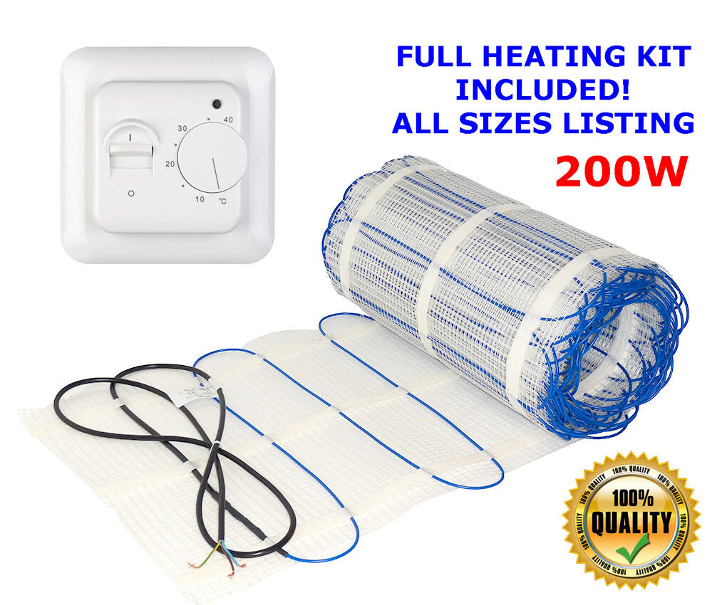 Electric underfloor heating mat kit 200W/m2 All Sizes in this Listing (ULTRA) - Image 5
