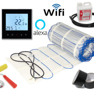 Electric underfloor heating mat kit 150W/m2 All Sizes in this Listing PRO-TRADE