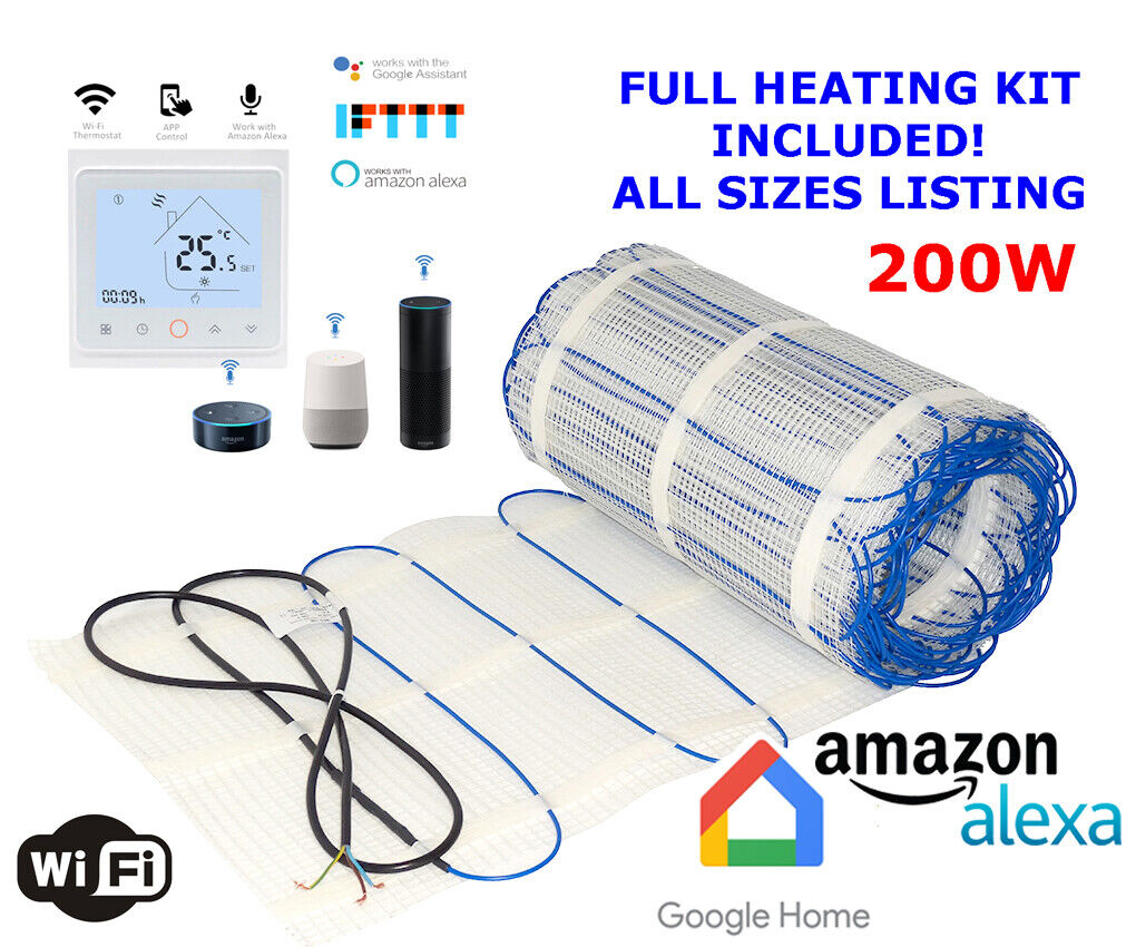 Electric underfloor heating mat kit 200W/m2 All Sizes in this Listing (ULTRA) - Image 2