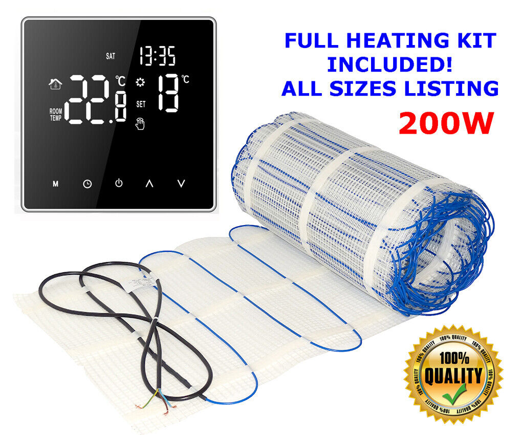Electric underfloor heating mat kit 200W/m2 All Sizes in this Listing (ULTRA) - Image 3