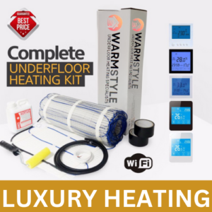 Electric underfloor heating mat kit 160w per m2 All Sizes in this Listing