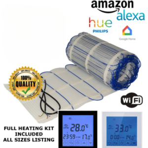 Electric underfloor heating mat kit 150W/m2 All Sizes in this Listing (ULTRA)