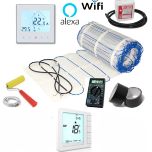 Electric underfloor heating mat kit 200W/m2 All Sizes in this Listing PRO-TRADE